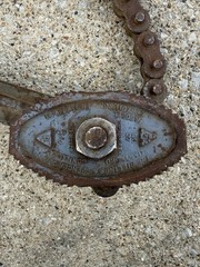 Antique Billings & Spencer No. 37 Pipe Chain Wrench USA 37&rdquo; Plumbing Tool