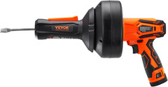 Cordless 12V Drain Auger, 25FT Plumbing Snake with Battery & Charger Included