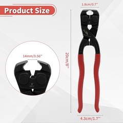 8 Inch End Cutting Pliers, Heavy Duty CRV Nail Puller Pliers | End Nippers, Carp