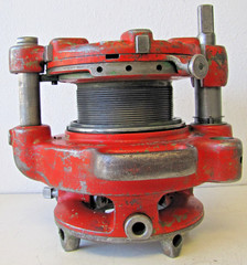 Ridgid 141 Receding Geared Pipe Threader 2-1/2&Prime; to 4&Prime; Jam Proof w/ Extras