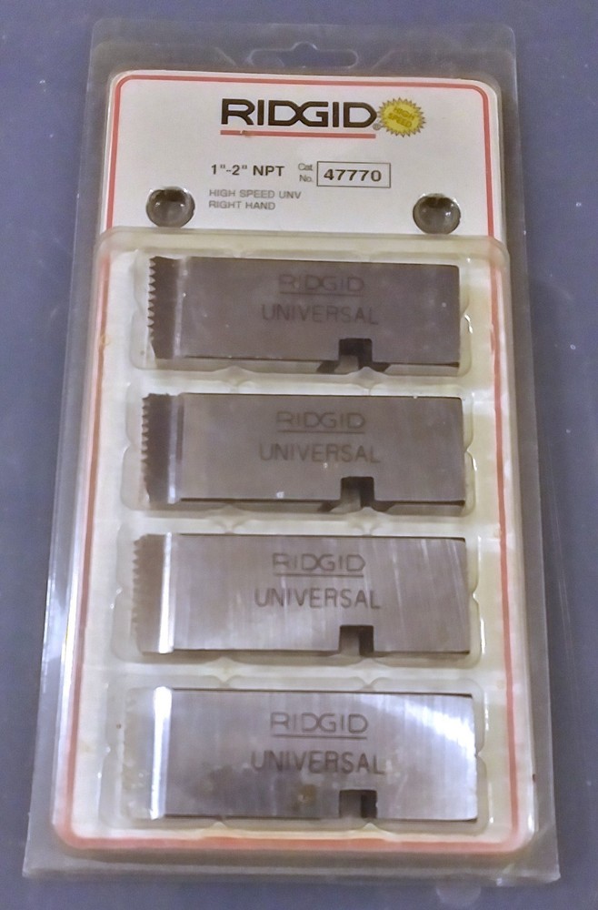 NEW &ndash; RIGID 47770 UNIVERSAL DIE HEAD CHASERS 1&Prime; &ndash; 2&Prime; NTP HIGH SPEED RIGHT HAND