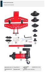 SWG-25 Hydraulic Rebar Bender Manual BendingStainless Steel Pipe Bending Tool