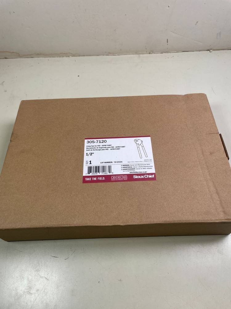 Sioux Chief 305-7120 1/2&Prime; Compact PEX Ring Crimp Tool with Carrying Case