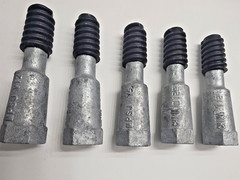 LOT OF 5, NPSJ V5 Die Locking Screws Black Silver, FREE SHIPPING