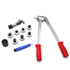 Plumbing Pipe Expander Tool 7 Lever HVAC Copper Heads Tube Swaging Kit
