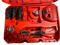 Milwaukee M12 FORCE LOGIC Press Tool Kit 2573-22 Copper w/ Case Charger Jaws