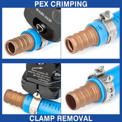 Icrimp PEX Clamp Tool Kit for 3/8-In, 1/2-In, 3/4-In, 1-In PEX Clamp Cinch & Rem