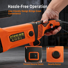 Electric Pipe Threader, 2300W 120V Hand-Held Pipe Threading Machine with 4 NPT D