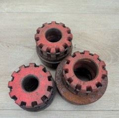 Lot of 3 Ridgid Die Heads For 111-R Pipe Threader 1/2&Prime;, 3/4&Prime; & 1&Prime; USA Made