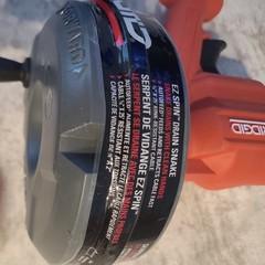 RIDGID 80168 EZ Spin&trade; Drain Snake for Tubs, Showers, and Sinks, Drain Cleaner