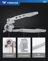 3-in-1 Tube Bender Tubing Brake line Bender for Soft Copper, Aluminum, Metal