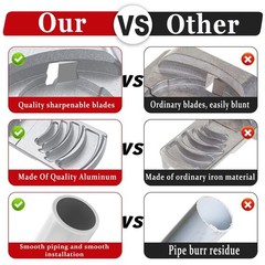 Deburring Tool for Plastic Pipe,Six Pipe Sizes for PVC Pipe Reamer w/Sharp Blade
