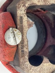 Reed 1S-1-1/4&Prime;-11-1/2 NPT Die with Ratchet Die Head Pipe Threading Threader