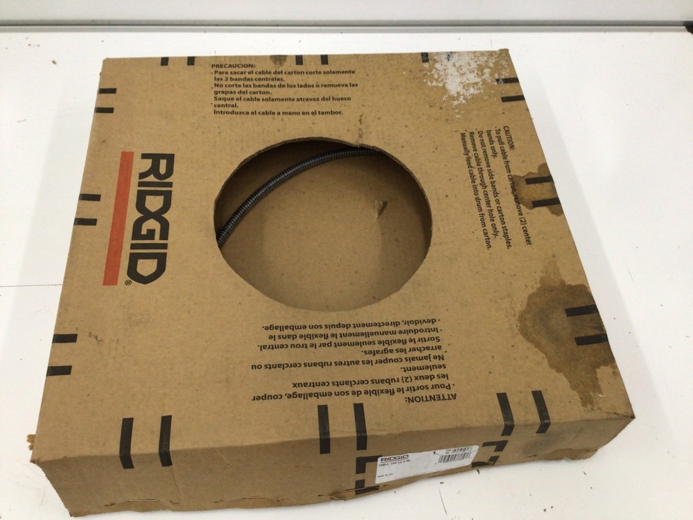 Ridgid 37857 Drain Cleaning Cable, 1/2 In. X 50 Ft.