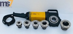 REMS AMIGO 2 PORTABLE ELECTRIC PIPE THREADER MACHINE POWER DRIVE 230V W/ 5 DIES