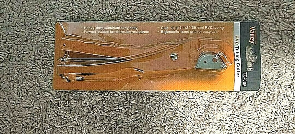 PVC Tubing Cutter Cuts up to 1.5&Prime; PVC Aluminum Heavy Duty Powder Coated NEW