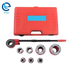 BSPT Pipe Threader 7 Size W/ Handle Pipe Threader Threading 3/8&Prime; To 2&Prime; Dies Set