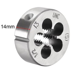 1/2-13 UNC Round Dies Machine Thread Threading Dies 1.5&Prime; OD Tool Steel