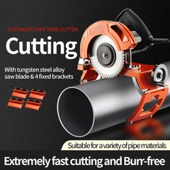 Electric Pipe Cutting Machine for 40-250MM Pipes, Fast & Precise Cutting