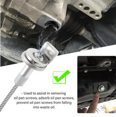 14.5&Prime; Magnetic Oil Drain Plug Removal Tool Flexible Oil Pan Bolt Remover