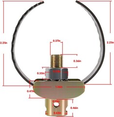 52817 T-231 2-1/2&Prime; C Cutter Drain Cleaner Tools for Ridgid K-40 K-45 K-50 K-3800