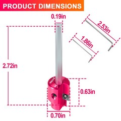 Plastic Pipe Fitting Reamer Plumbing Tool for SCH40 PVC ABS CPVC Socket Saver