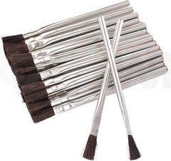 24 New 3/8&Prime; Acid Flux Glue Oil Cleaning Paint Hobby Brushes, 6&Prime; Long Brush