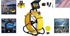 Ultimate Waterproof Plumbing Camera &ndash; 100FT Length, 32GB & Long Battery Life