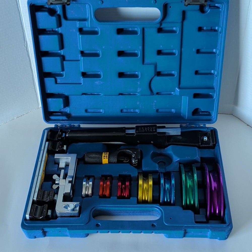 Yellow Jacket Alloy Ratchet Tube Bender Kit Manual 63331 1/4-7/8in W/ Reverse