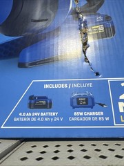 New Kobalt 24v Cordless Drain Auger Kit with 85 Watt Battery & Charger 4891704