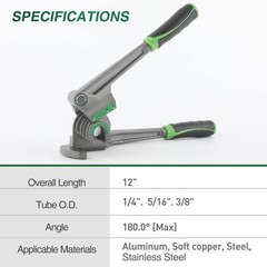 3-in-1 Pipe Bender for Copper, Aluminum, PVC 1/4&Prime;-3/8&Prime; HVAC & Refrigeration R&hellip;