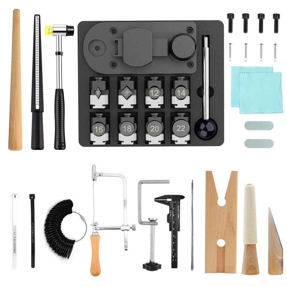 GAXPAK 30pcs Ring Bender Tool Machine Ring Set for 12/14/16/18/20/22mm, Earri&hellip;