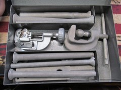 Vtg Craftsman Squared C Flaring Tool Set in Metal Case &ndash; Made in USA