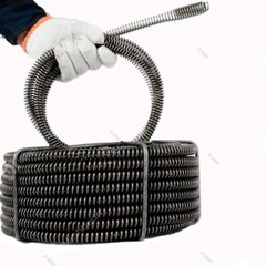 45&prime; x 5/8&Prime; Sectional Pipe Drain Cleaning Cable Sewer Cable fits RIDGID