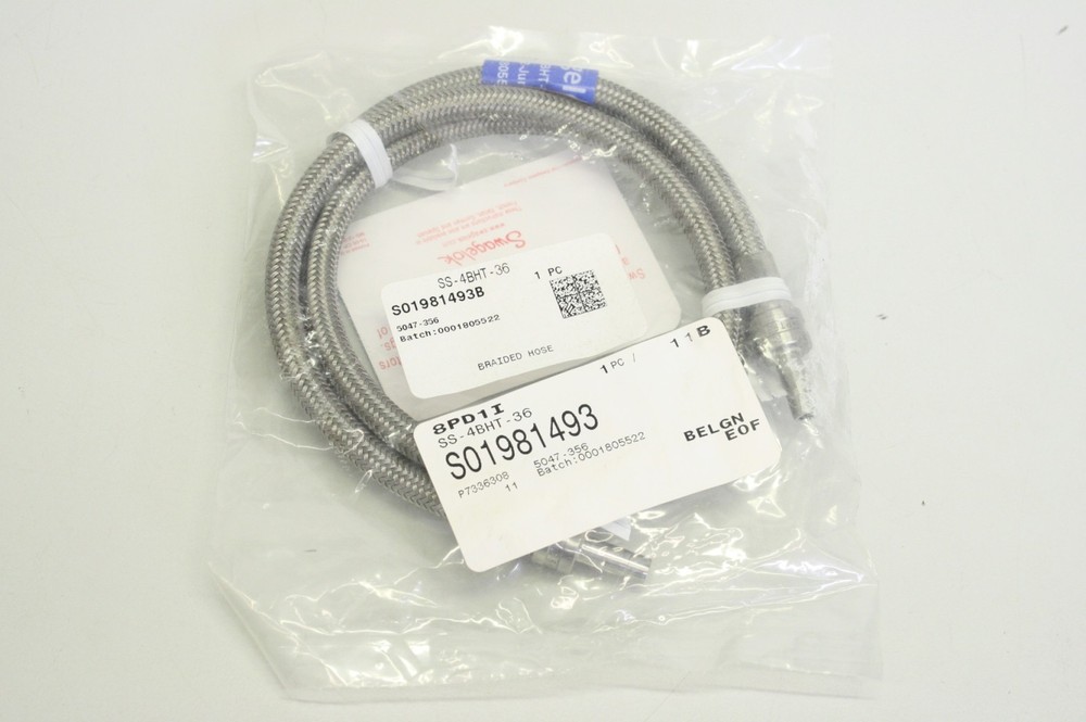 SWAGELOK S01981493 SS-4BHT-36 1/4x 36 Stainless Steel Jacketed PTFE Hose Original Box