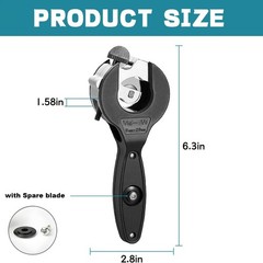 Robust Ratchet Pipe Cutter &ndash; Hand-Operated Ratchet System with 360&deg; Swiveling