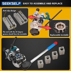 Professional Brake Line Flaring Tool Kit for 45 Degree Single, Double and Bub&hellip;