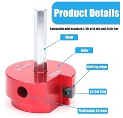 04529 for PPRK6 Plastic Pipe Fitting Reamer 6 Piece Kit for 1/2&Prime; Drills
