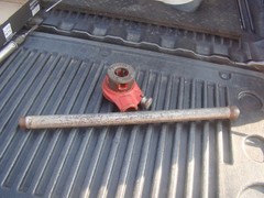 Ridgid 0-R Ratchet Ratcheting Head Pipe Threader & 17&Prime; Handle w/ 1/2&Prime; Die Cutter