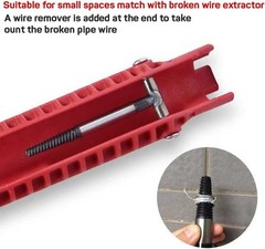 5 in 1 Faucet Sink Installer Home Multi Tool Pipe Wrench For Plumbers Homeowners