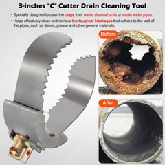 for Sewer Auger Drain Cleaner 3&Prime; Ridgid Style 52822 T-232 H-D &ldquo;C&rdquo; Double Cutter