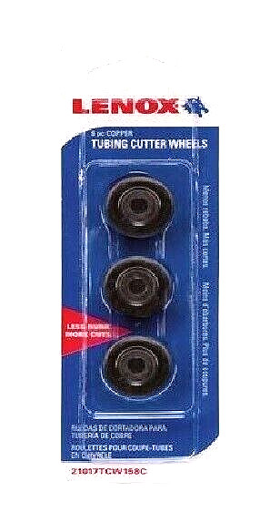 LENOX Tubing Cutter Wheels Set 6 pc Copper Replacement CHN 21017TCW158C