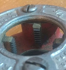 Ridgid 00-R Manual Ratchet Pipe Threader With 3/4&Prime; NPT Die Head Made In USA 1