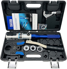 IBOSAD Copper Tube Fittings Hydraulic Pipe Crimping Tool -1/2&Prime;,3/4&Prime;,1&Prime; Jaw Sizes