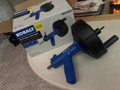 KOBALT Auto-Feed Drain Auger 25 ft Inner Core Cable 1/4 in Model 4891698