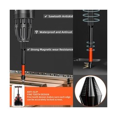 22Pcs Magnetic Screwdriver Bit Set-Phillips Impact Anti Slip Bits a&hellip; Fast Ship