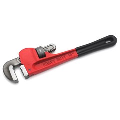 10in Cast Iron Straight Pipe Wrench Heavy Duty Adjustable Spanner Dipped Handle