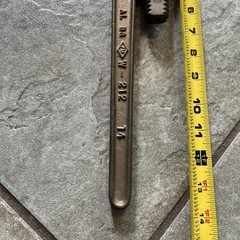 Ampco W-212 Non Sparking Aluminum Bronze Adjustable 14&Prime; Pipe Wrench SPARK PROOF