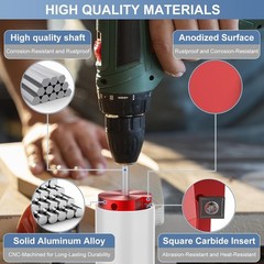 9PCS PVC Pipe Reamer Kit 1/2&Prime;-4&Prime; Fitting Saver for Drill SCH40 ABS Pipes