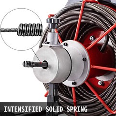 Commercial 100ft 1/2&rdquo; Sewer Snake Drain Auger Cleaner Cleaning Machine Plumbing